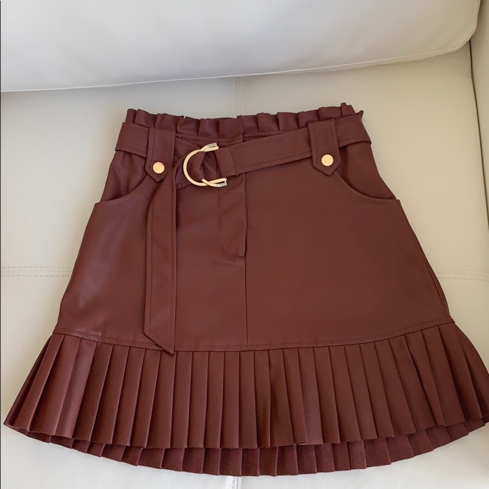 Zara skirt (vegan leather) size S